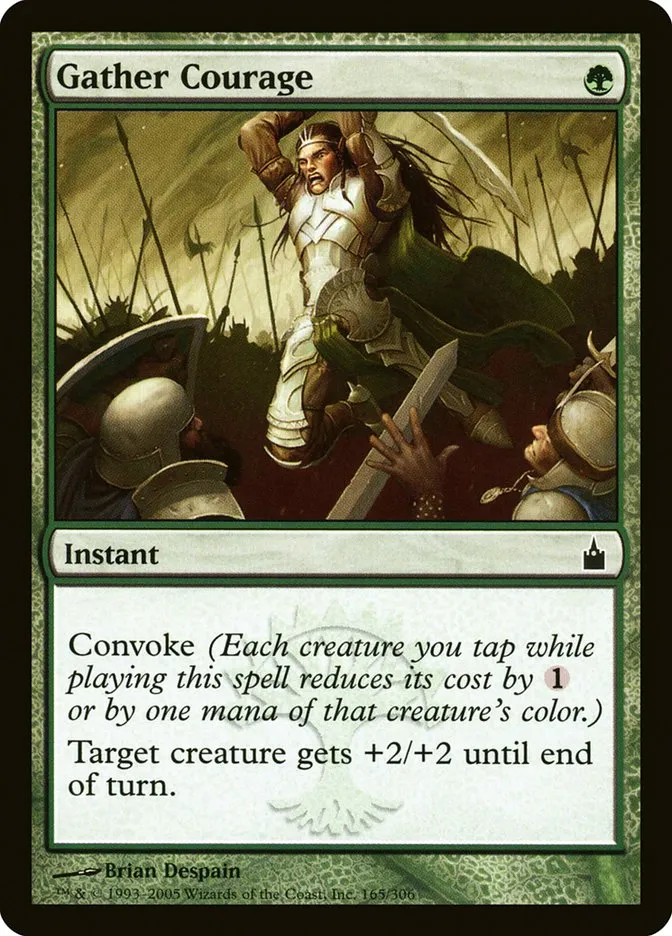 2005 Ravnica: City of Guilds Gather Courage #165 common card image
