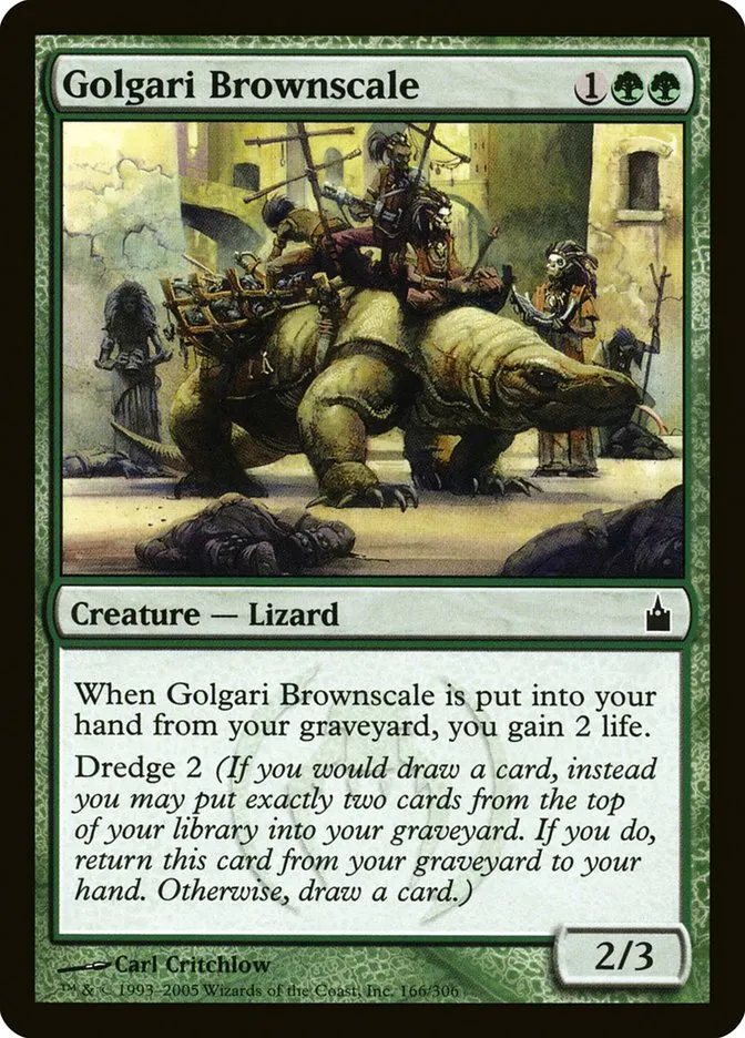 2005 Ravnica: City of Guilds Golgari Brownscale #166 common card image
