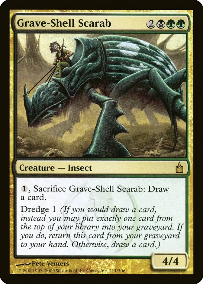 2005 Ravnica: City of Guilds Grave-Shell Scarab #211 rare card image