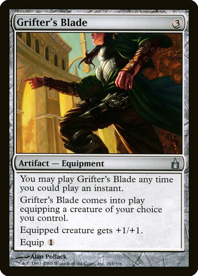 2005 Ravnica: City of Guilds Grifter's Blade #263 uncommon card image