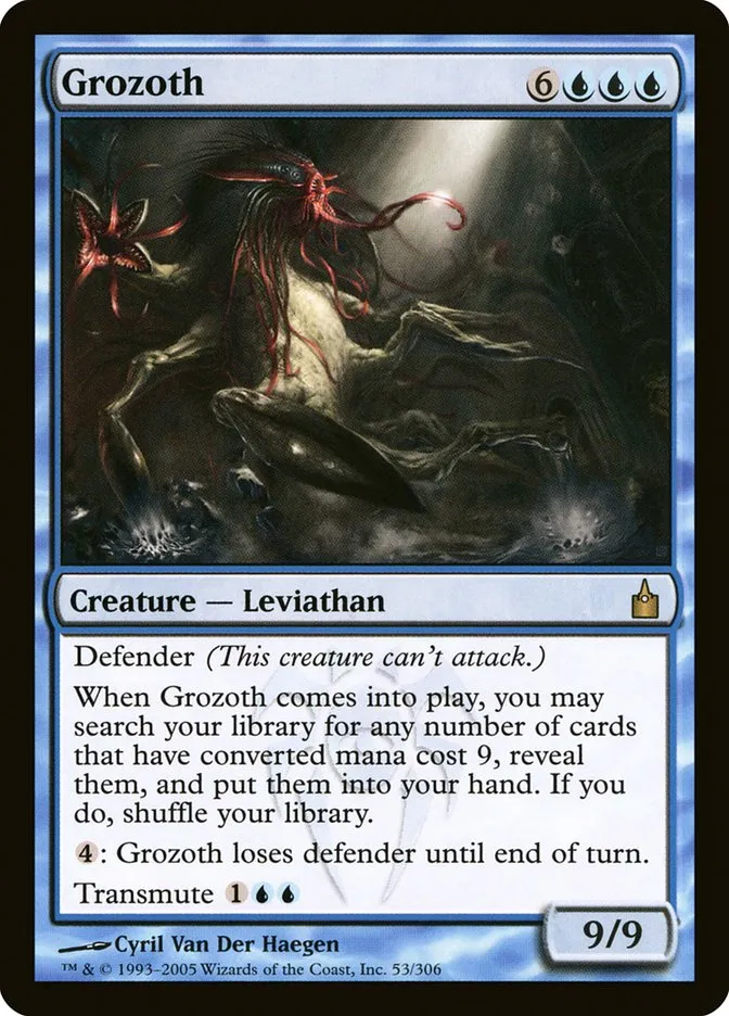 2005 Ravnica: City of Guilds Grozoth rare #53 rare card image