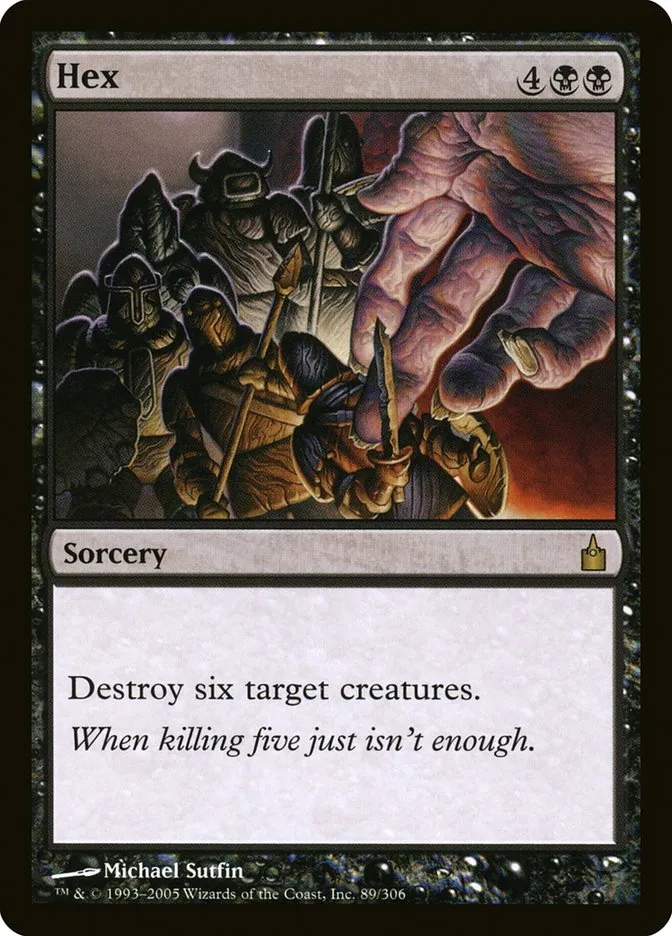 2005 Ravnica: City of Guilds Hex #89 rare card image