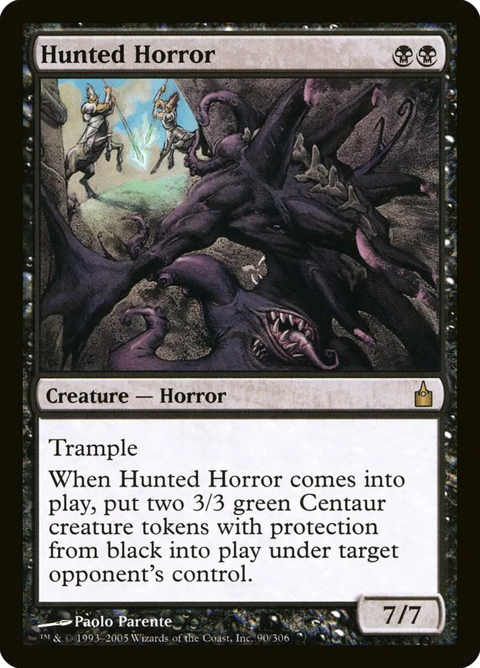 2005 Ravnica: City of Guilds Hunted Horror #90 rare card image