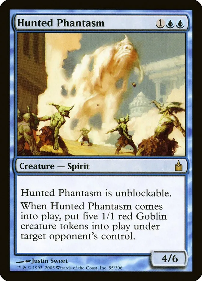 2005 Ravnica: City of Guilds Hunted Phantasm rare #55 rare card image