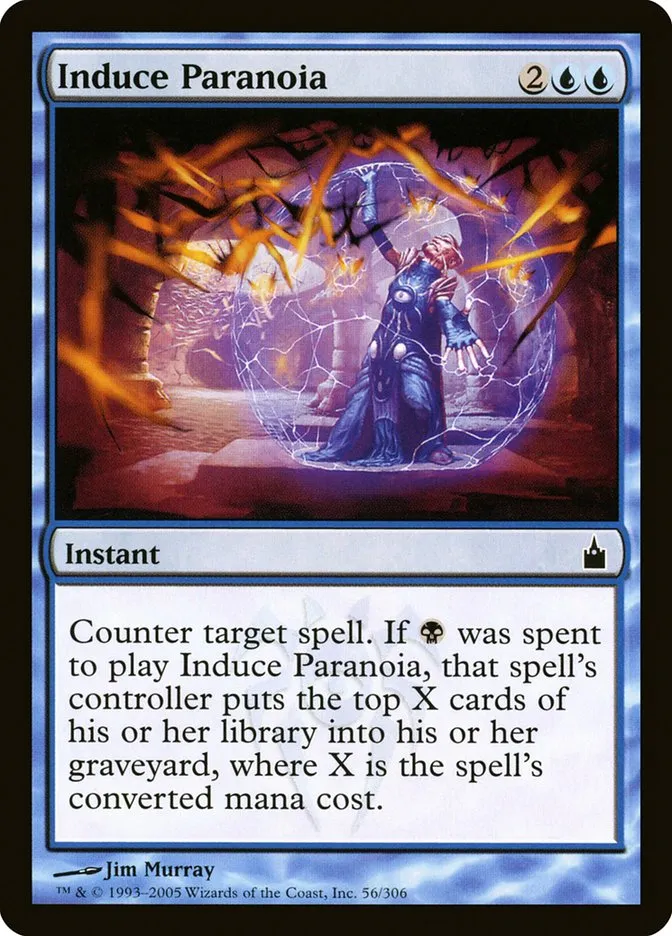 2005 Ravnica: City of Guilds Induce Paranoia common #56 common card image