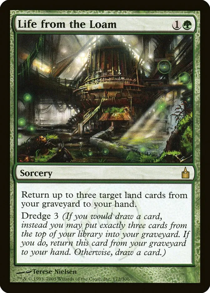 2005 Ravnica: City of Guilds Life from the Loam #172 rare card image