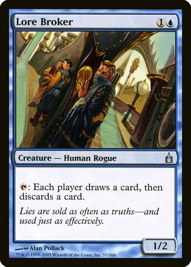 2005 Ravnica: City of Guilds Lore Broker uncommon #57 uncommon card image