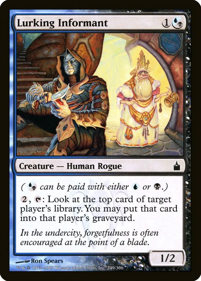 2005 Ravnica: City of Guilds Lurking Informant #249 common card image