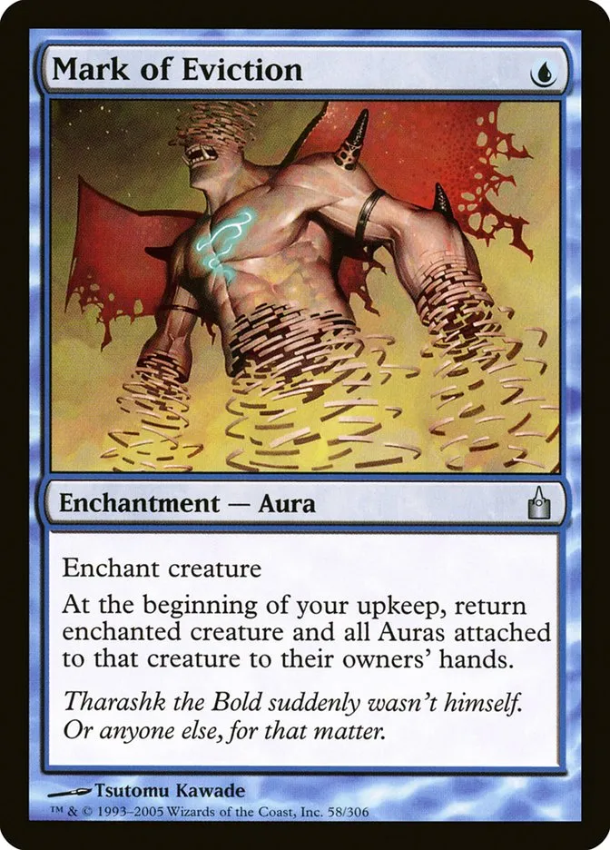 2005 Ravnica: City of Guilds Mark of Eviction uncommon #58 uncommon card image