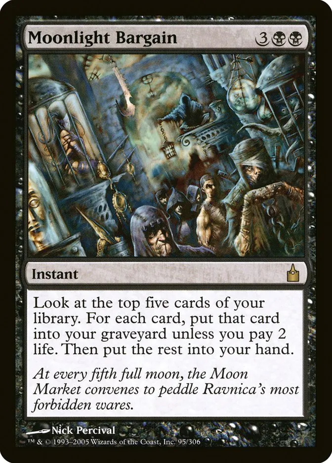 2005 Ravnica: City of Guilds Moonlight Bargain #95 rare card image
