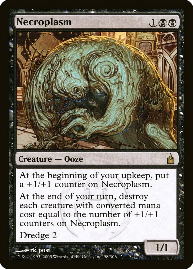 2005 Ravnica: City of Guilds Necroplasm #98 rare card image