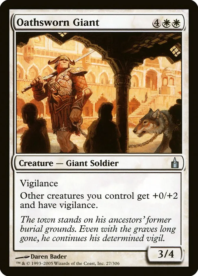 2005 Ravnica: City of Guilds Oathsworn Giant uncommon #27 uncommon card image