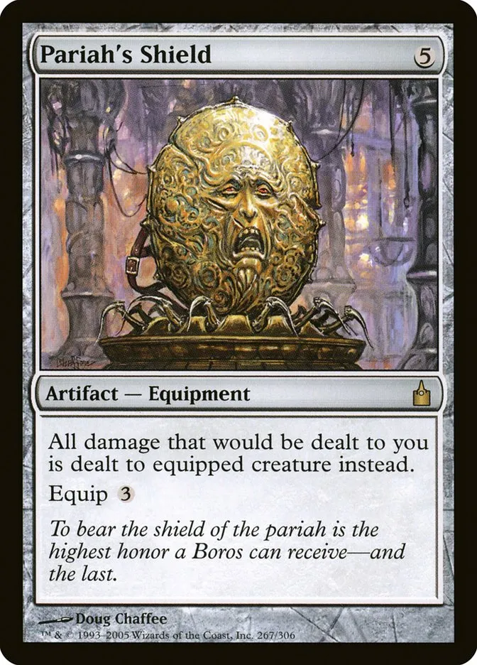 2005 Ravnica: City of Guilds Pariah's Shield #267 rare card image