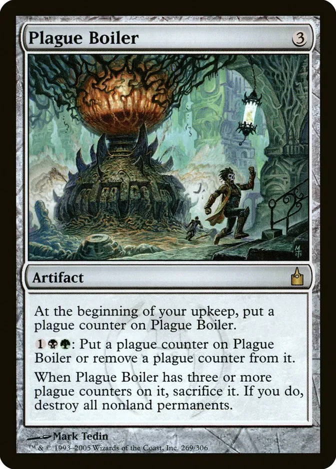 2005 Ravnica: City of Guilds Plague Boiler #269 rare card image