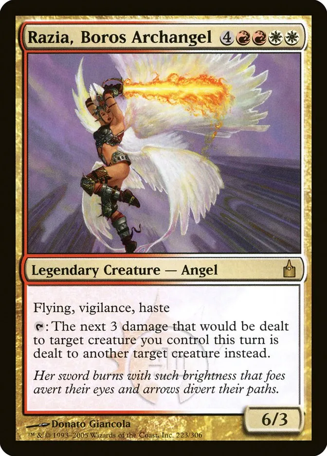 2005 Ravnica: City of Guilds Razia, Boros Archangel #223 rare card image