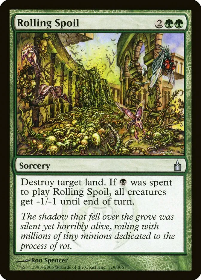 2005 Ravnica: City of Guilds Rolling Spoil #179 uncommon card image