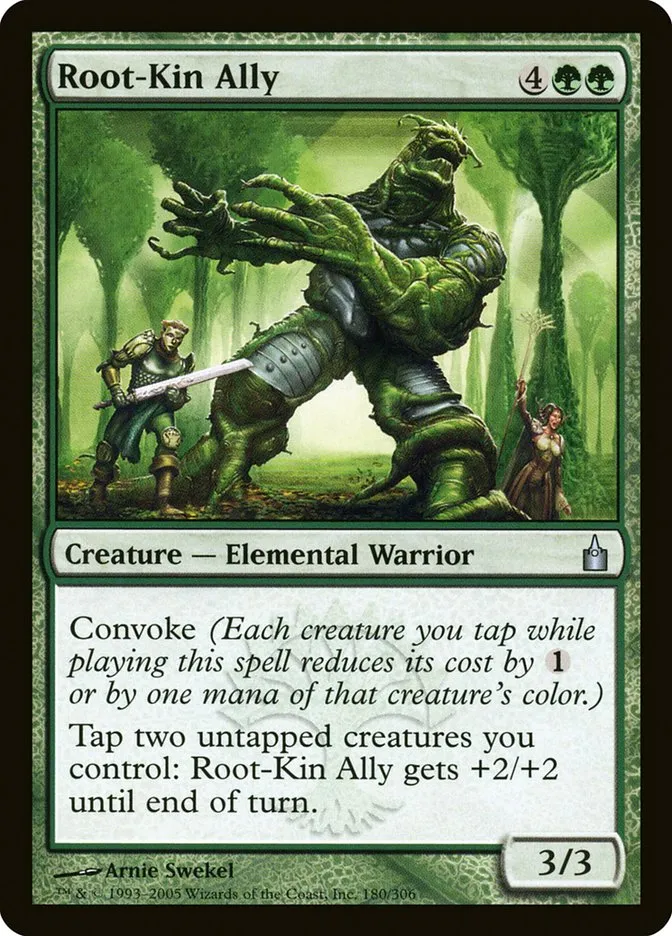 2005 Ravnica: City of Guilds Root-Kin Ally #180 uncommon card image