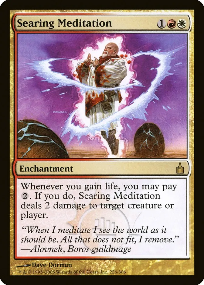 2005 Ravnica: City of Guilds Searing Meditation #226 rare card image