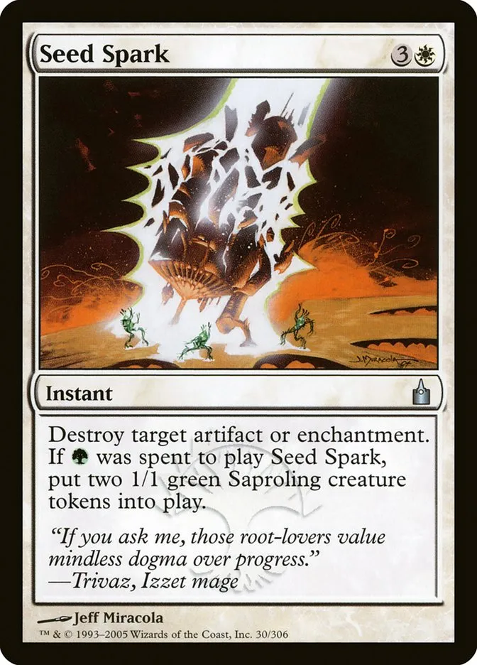 2005 Ravnica: City of Guilds Seed Spark uncommon #30 uncommon card image