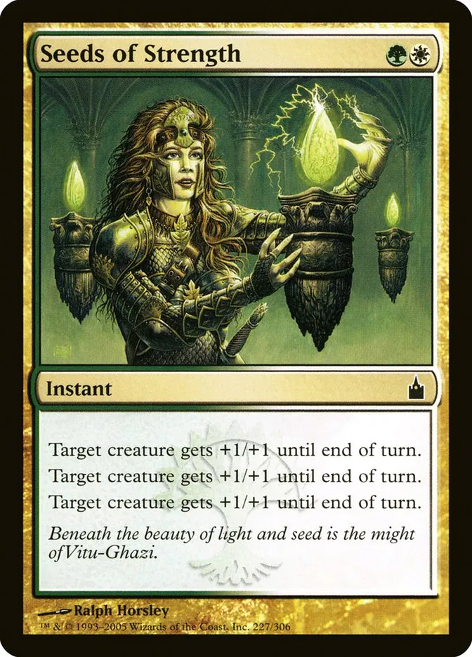 2005 Ravnica: City of Guilds Seeds of Strength #227 common card image