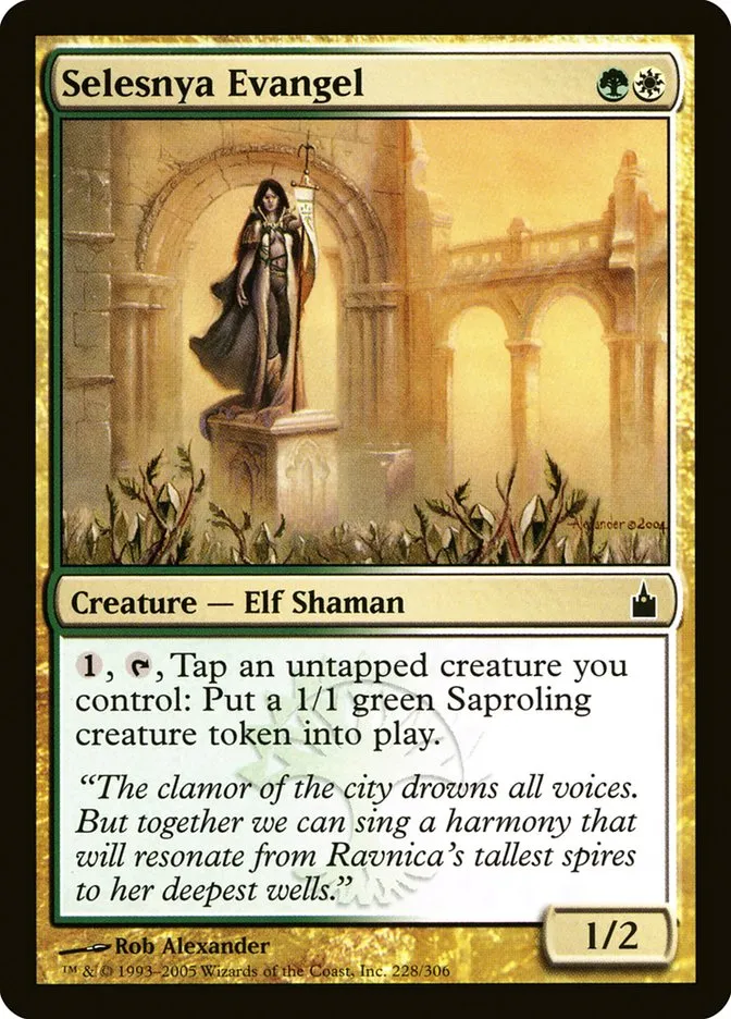 2005 Ravnica: City of Guilds Selesnya Evangel #228 common card image