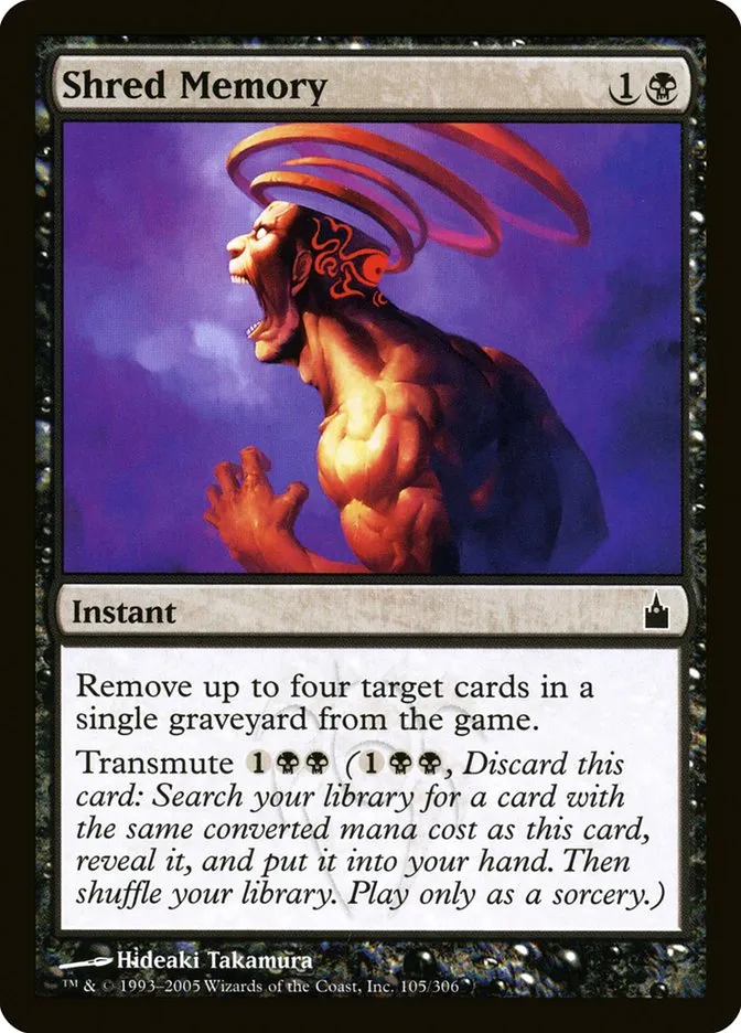 2005 Ravnica: City of Guilds Shred Memory #105 common card image