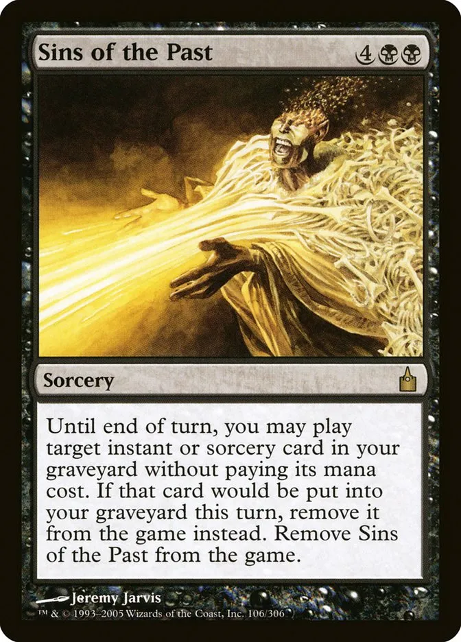 2005 Ravnica: City of Guilds Sins of the Past #106 rare card image