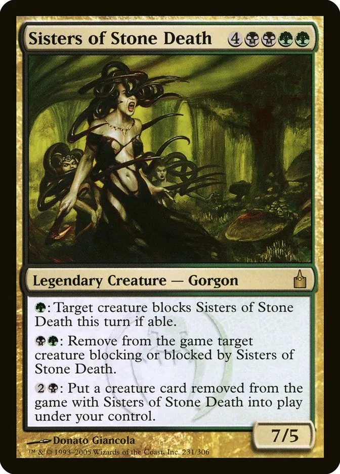 2005 Ravnica: City of Guilds Sisters of Stone Death #231 rare card image