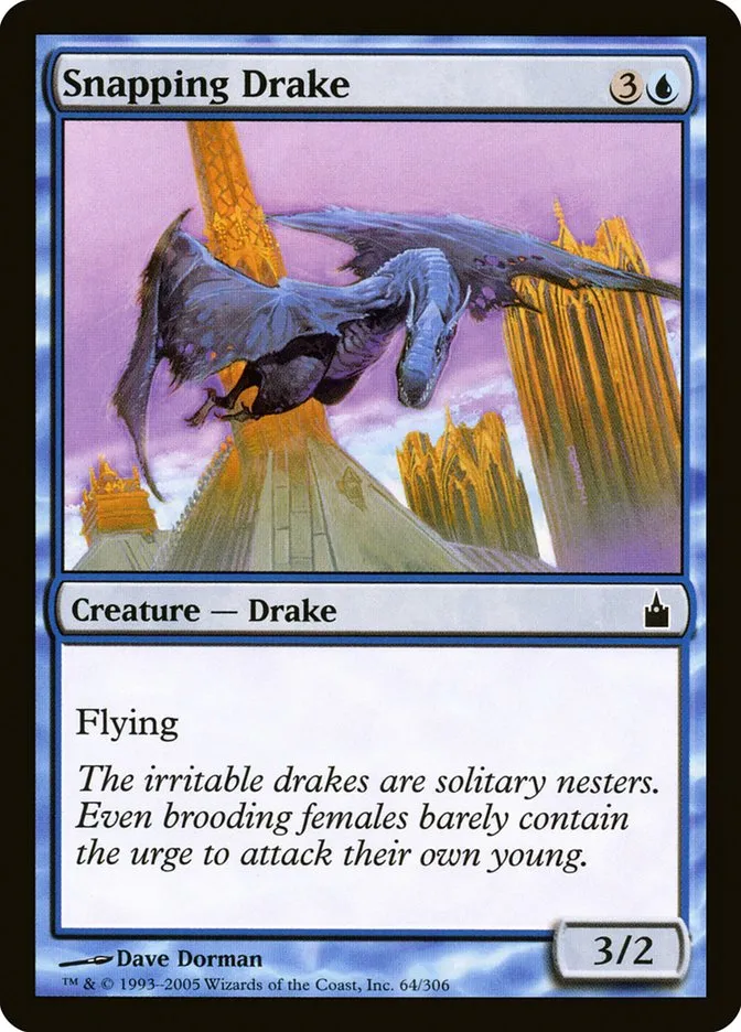 2005 Ravnica: City of Guilds Snapping Drake common #64 common card image