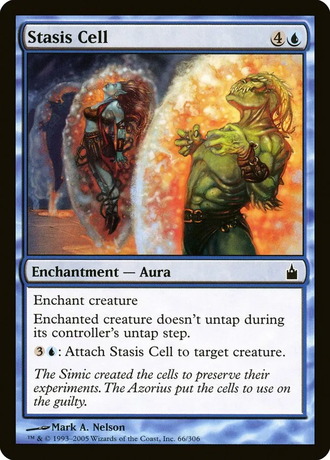 2005 Ravnica: City of Guilds Stasis Cell common #66 common card image