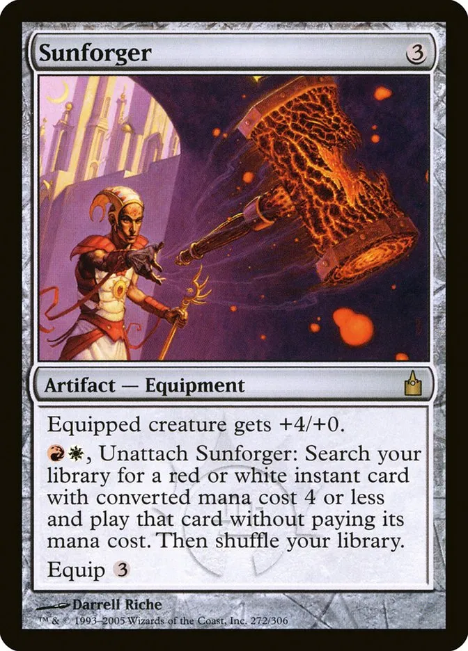2005 Ravnica: City of Guilds Sunforger #272 rare card image