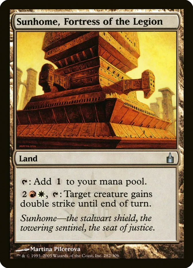 2005 Ravnica: City of Guilds Sunhome, Fortress of the Legion #282 uncommon card image