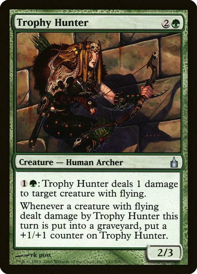 2005 Ravnica: City of Guilds Trophy Hunter #187 uncommon card image