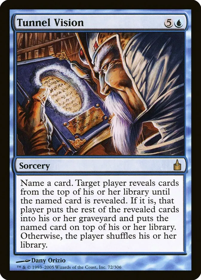 2005 Ravnica: City of Guilds Tunnel Vision rare #72 rare card image