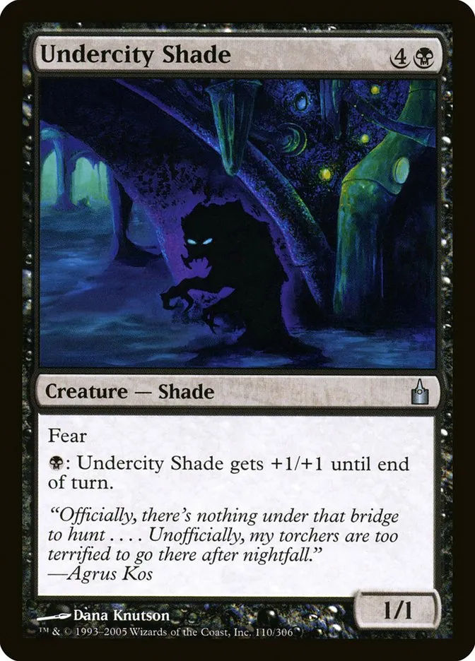 2005 Ravnica: City of Guilds Undercity Shade #110 uncommon card image