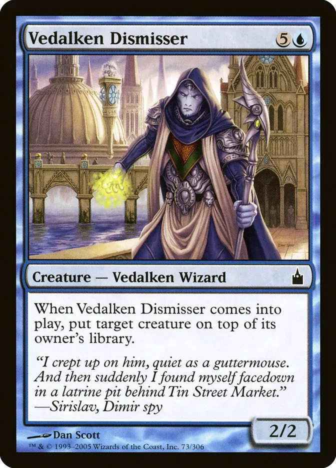 2005 Ravnica: City of Guilds Vedalken Dismisser common #73 common card image