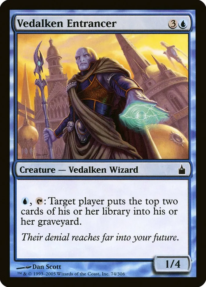 2005 Ravnica: City of Guilds Vedalken Entrancer common #74 common card image