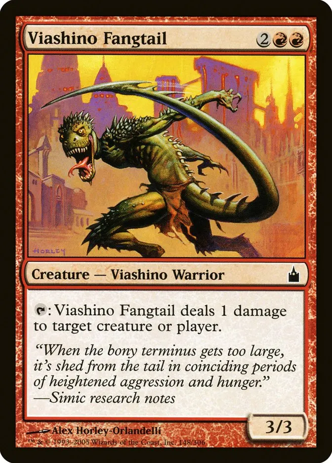 2005 Ravnica: City of Guilds Viashino Fangtail #148 common card image