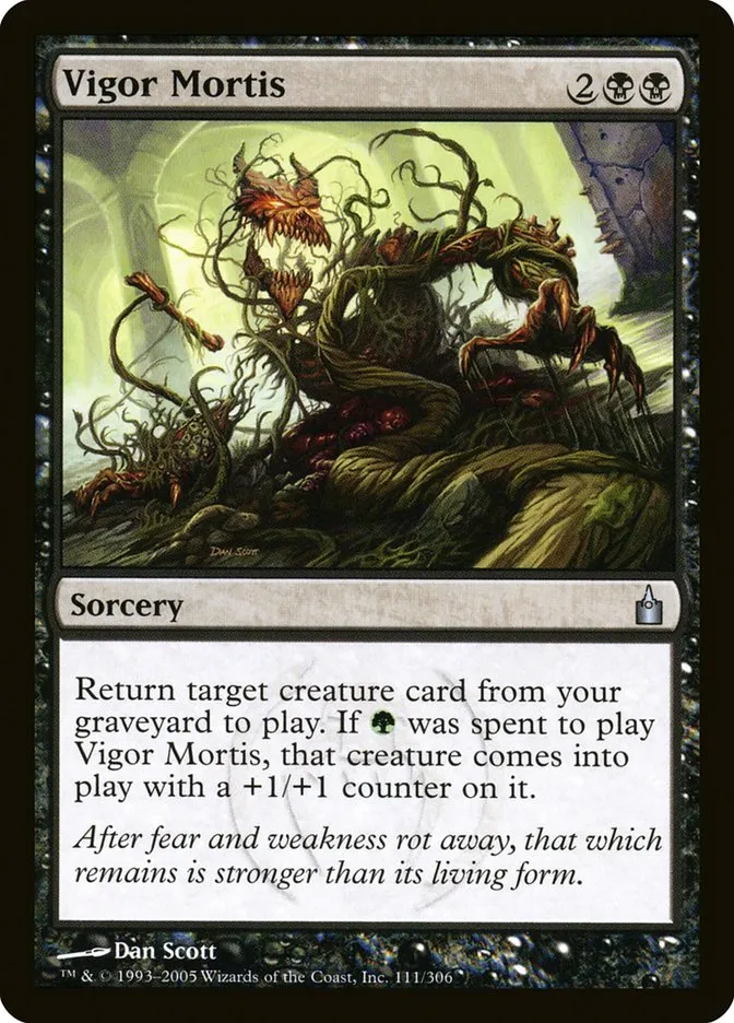 2005 Ravnica: City of Guilds Vigor Mortis #111 uncommon card image