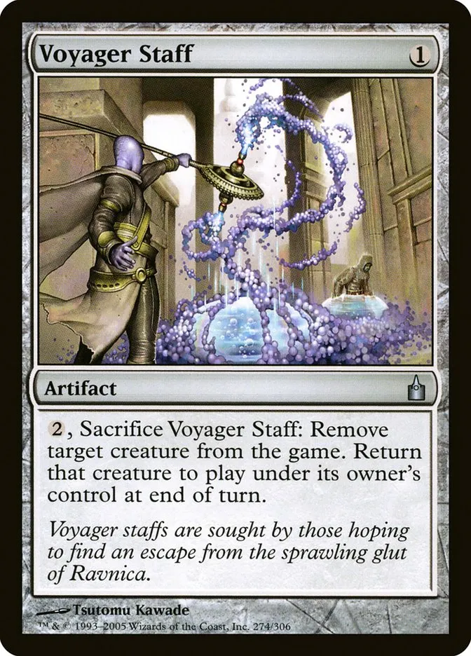 2005 Ravnica: City of Guilds Voyager Staff #274 uncommon card image