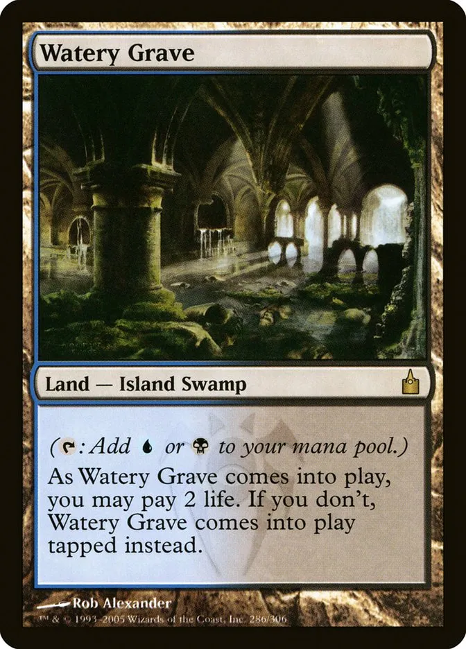 2005 Ravnica: City of Guilds Watery Grave rare #286 rare card image
