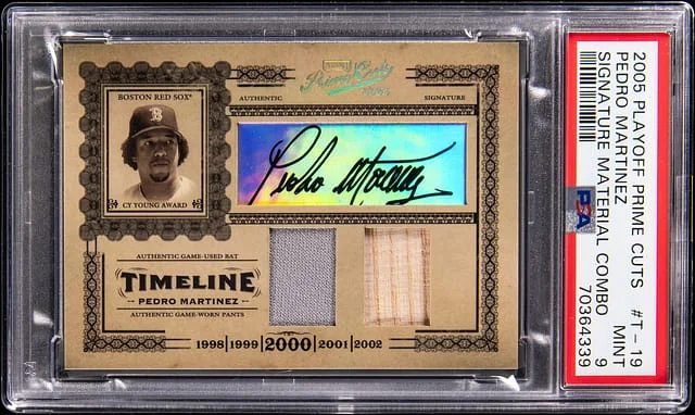 2005 Playoff Pedro Martinez Signature Material Combo #T-19 card image