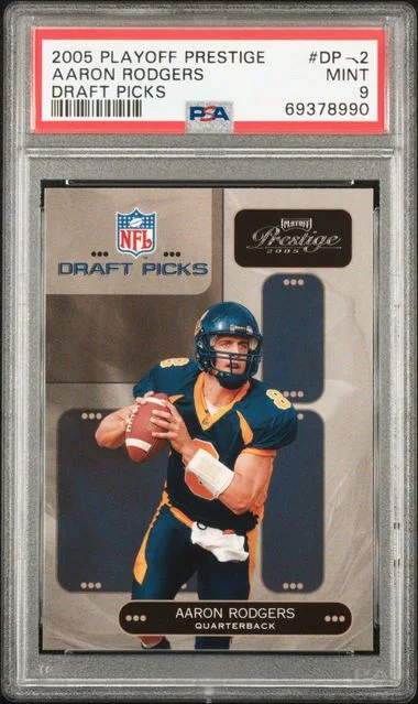 2005 Playoff Prestige Aaron Rodgers Draft Picks Draft Picks #DP-2 card image