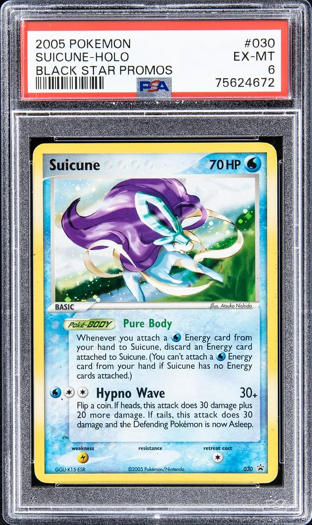 2005 Pokemon Black Star Promo Rare Holofoil Suicune #030 card image