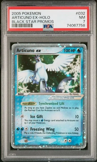 2005 Pokemon Black Star Promos Rare Holofoil Articuno EX #032 card image