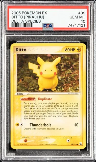 2005 Pokemon Ex Delta Species Ditto [Pikachu] #39 card image