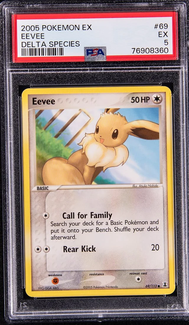 2005 Pokemon EX Delta Species Eevee #69 card image
