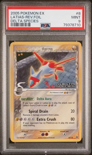 2005 Pokemon EX Delta Species Latias Reverse #8 card image