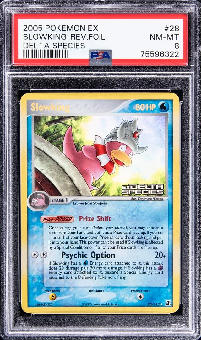 2005 Pokemon EX Delta Species Rare Reverse Holofoil Slowking #28 card image