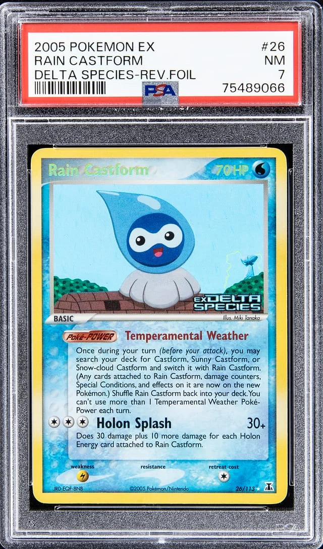 2005 Pokemon EX Delta Species - Reverse Foil Rain Castform #26 card image